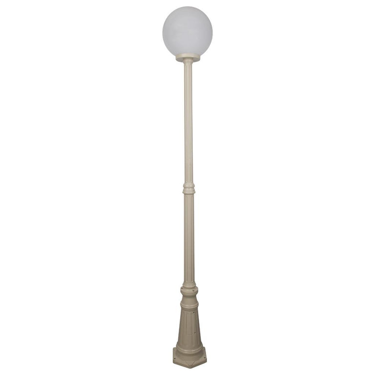 Siena 30cm Sphere Tall Post Light Beige - 15608