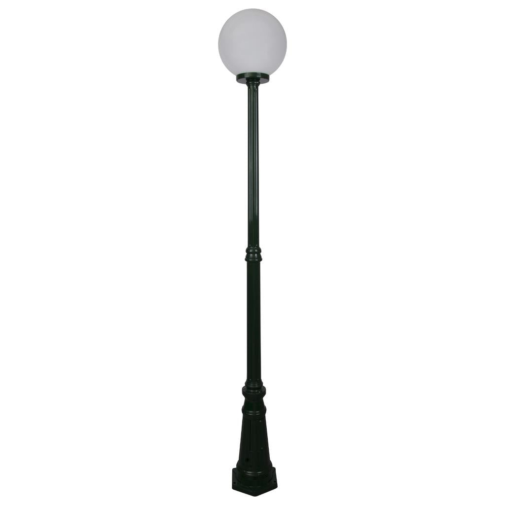 Siena 30cm Sphere Tall Post Light Green - 15611
