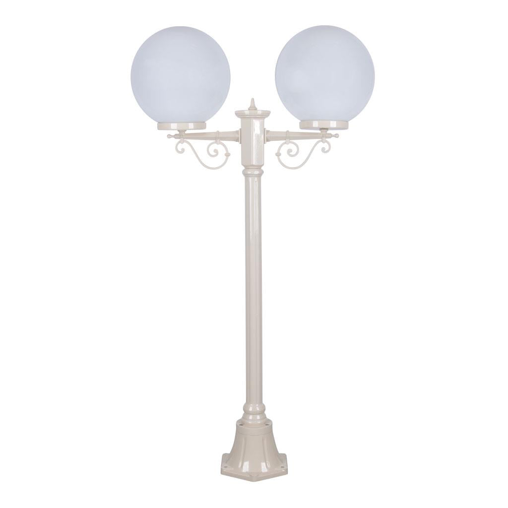 Siena Twin 25cm Spheres Short Post Light Beige - 15638