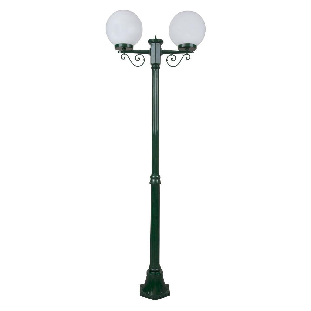 Siena Twin 30cm Spheres Medium Post Light Green - 15659