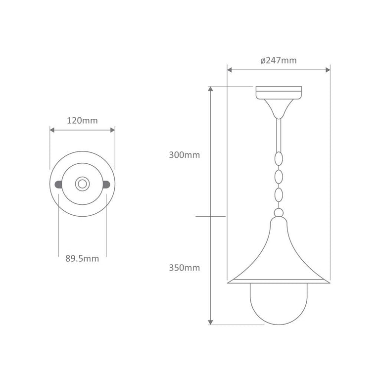 Monaco Pendant Light White - 15805