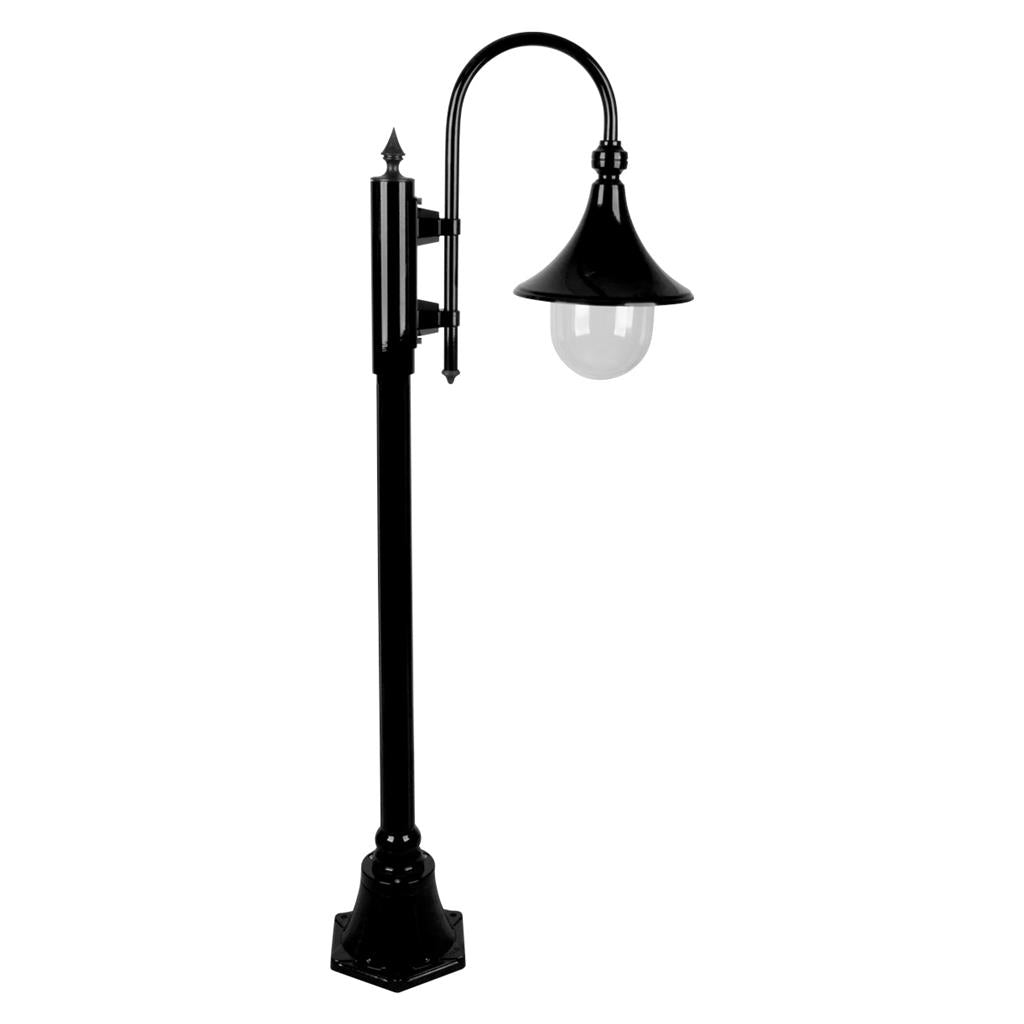 Monaco Single Head Short Post Light Black - 15819