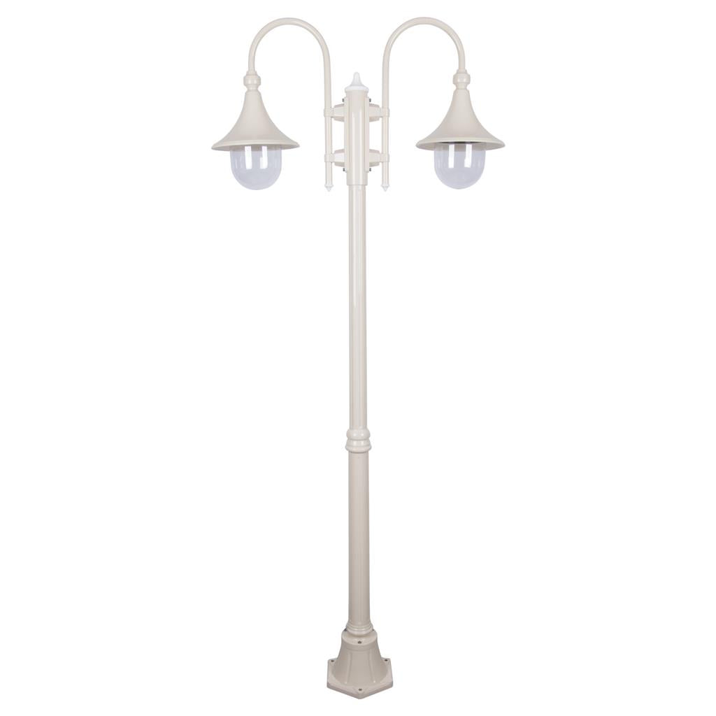 Monaco Twin Head Medium Post Light Beige - 15836