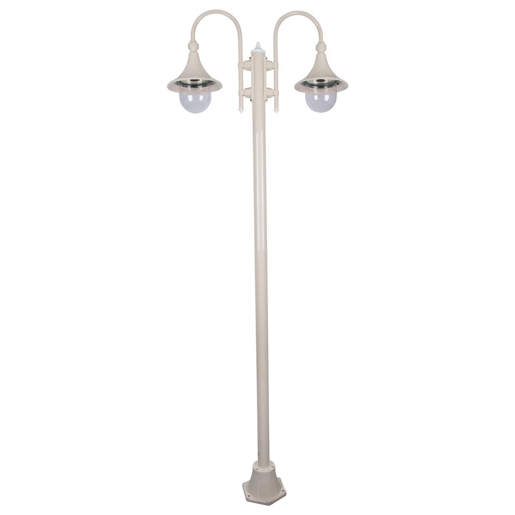 Monaco Twin Head Plain Post Light Beige - 15866