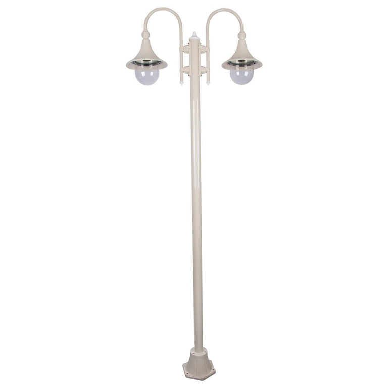 Monaco Twin Head Plain Post Light Beige - 15866