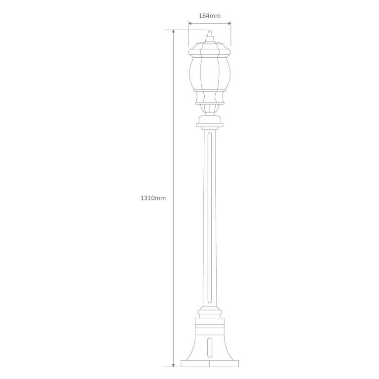 Vienna Single Head Short Post Light Beige - 15902