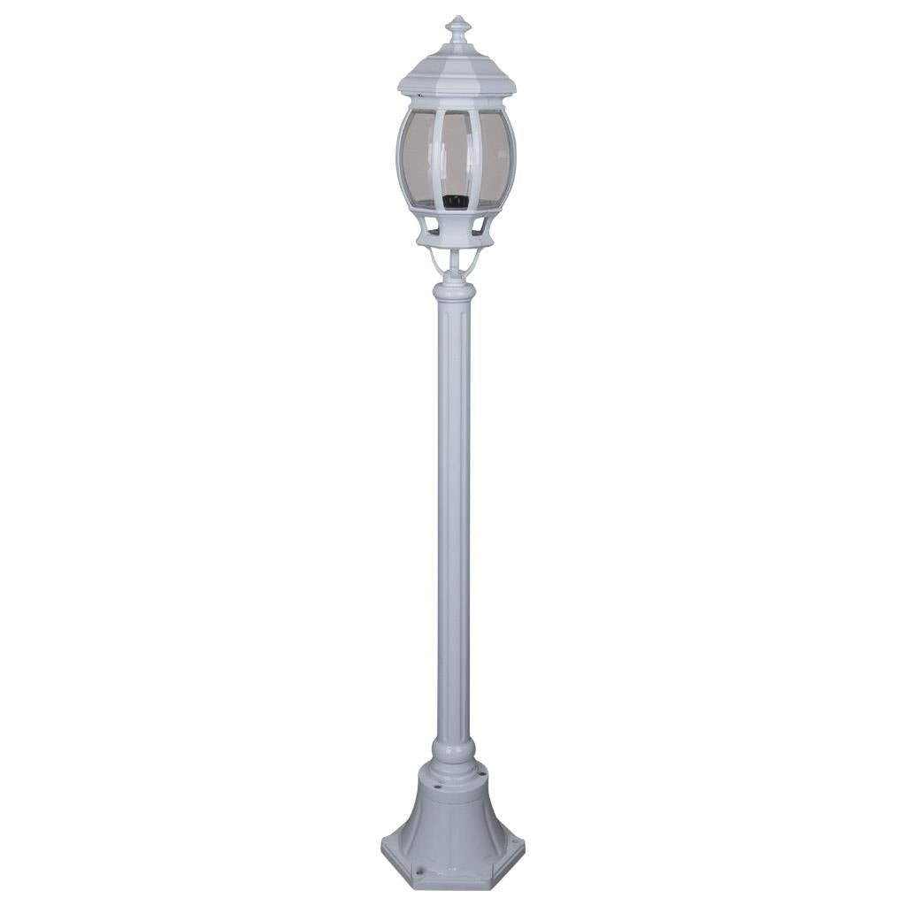 Vienna Single Head Short Post Light White - 15907
