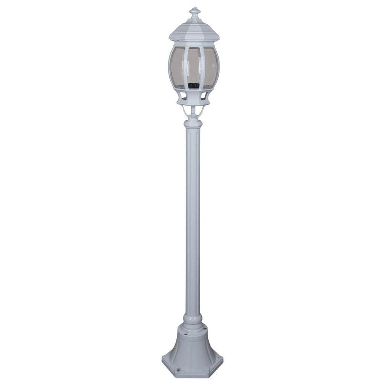 Vienna Single Head Short Post Light White - 15907