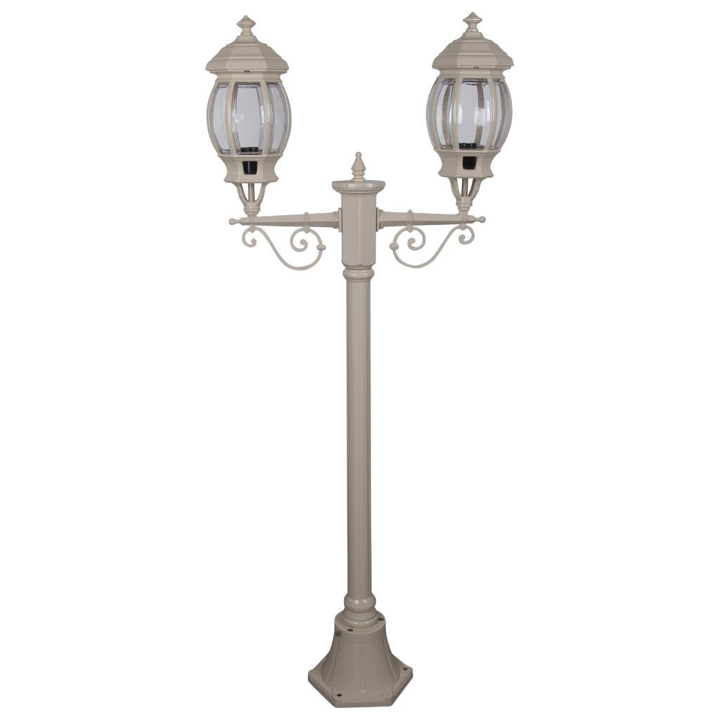 Vienna Twin Head Short Post Light Beige - 15908