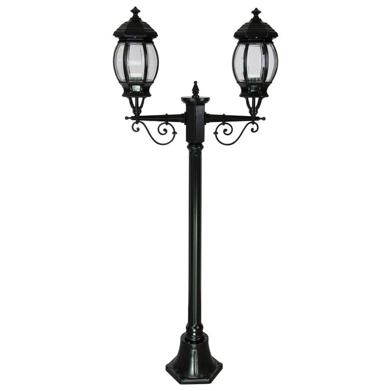 Vienna Twin Head Short Post Light Black - 15909