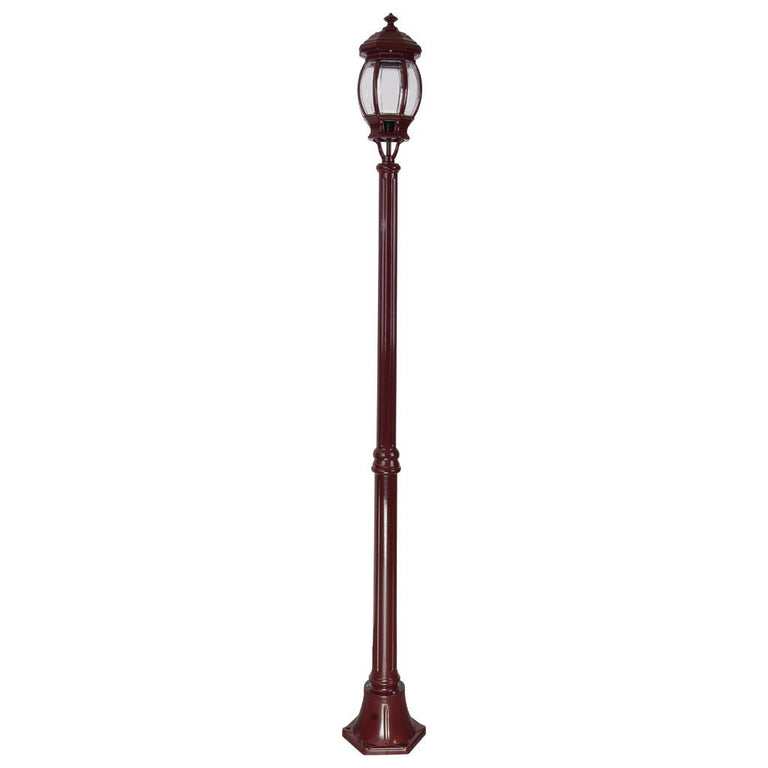 Vienna Single Head Medium Post Light Burgundy - 15916
