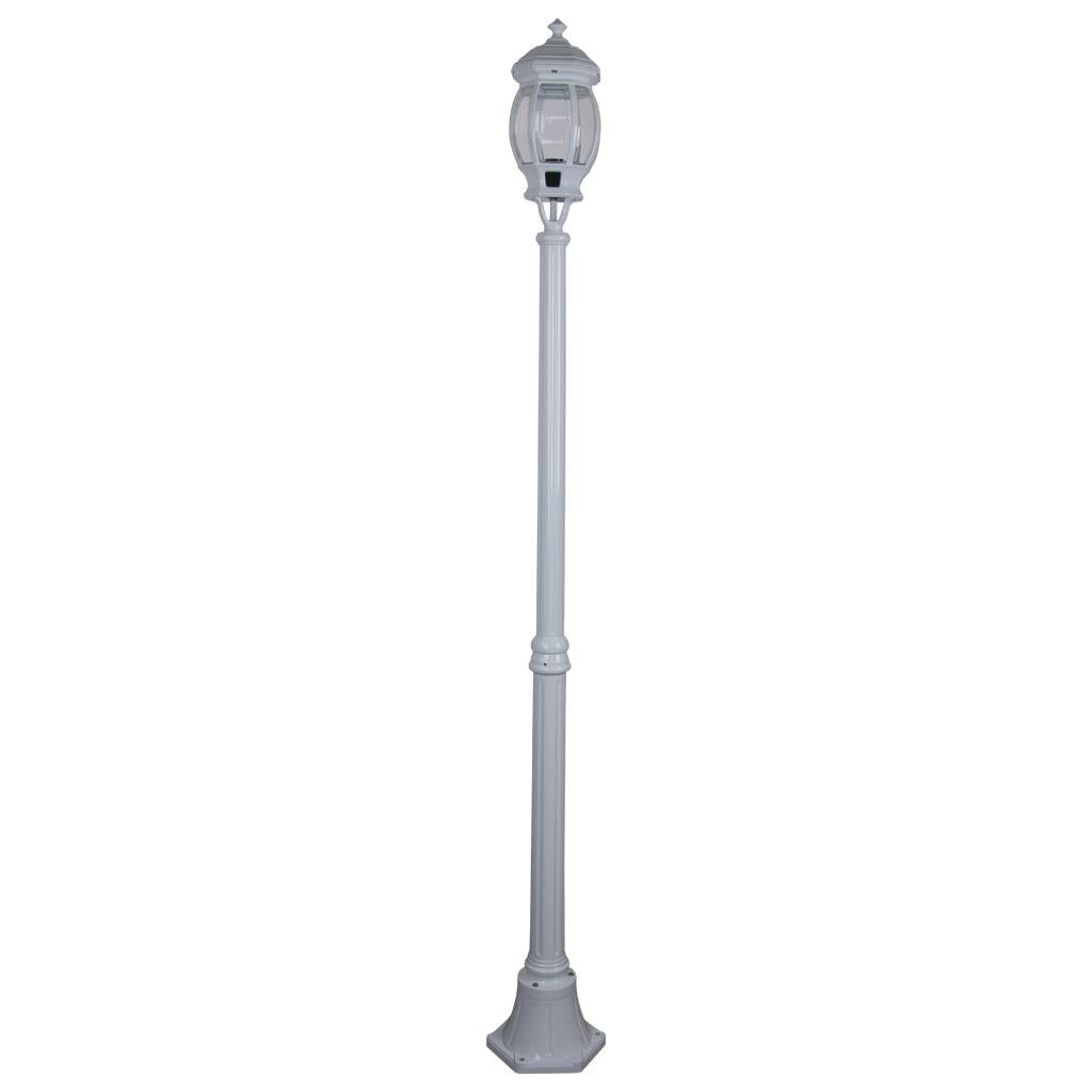 Vienna Single Head Medium Post Light White - 15919
