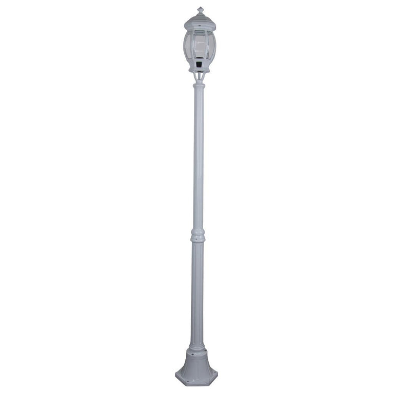 Vienna Single Head Medium Post Light White - 15919