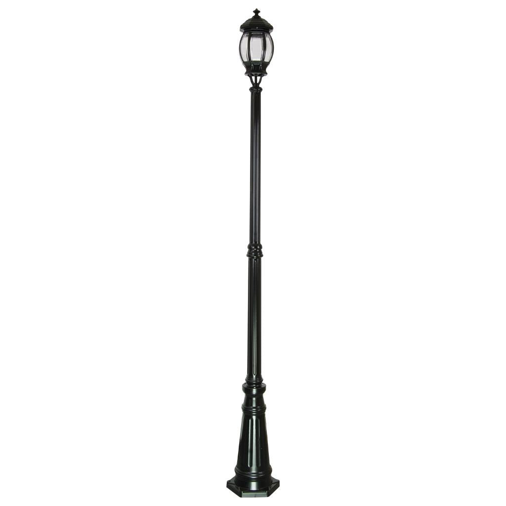 Vienna Single Head Tall Post Light Black - 15927