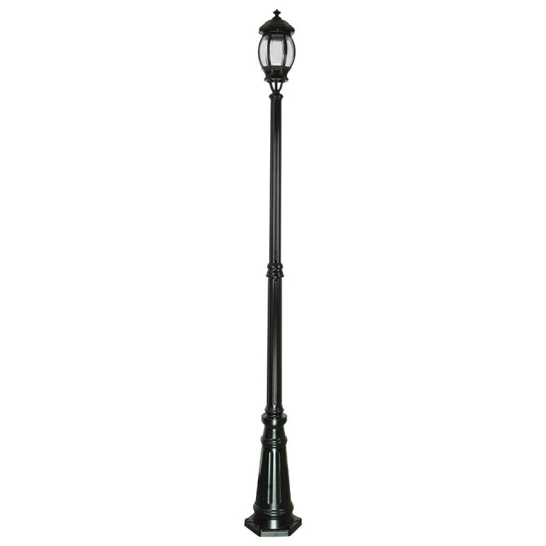 Vienna Single Head Tall Post Light Black - 15927