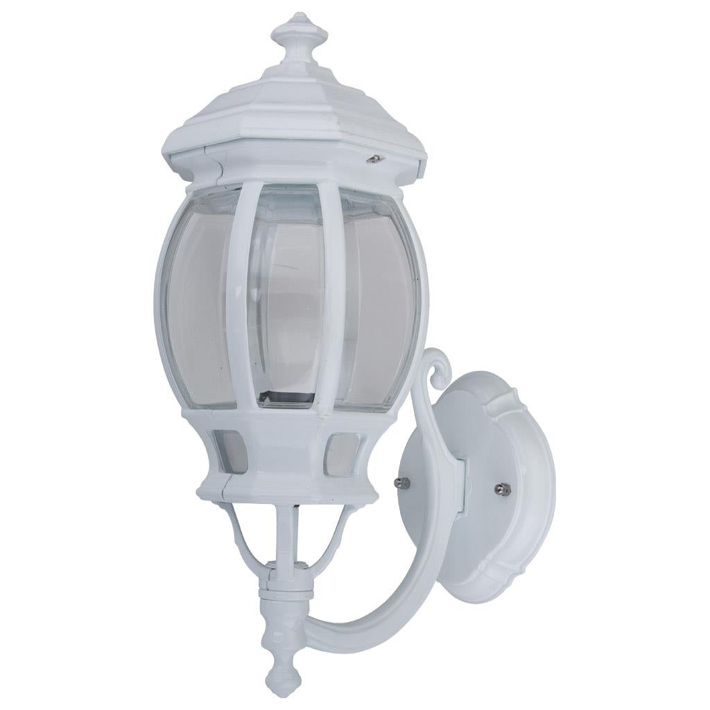 Vienna Curved Arm Upward Wall Light White - 15961