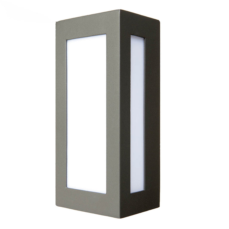 Eave Rectangular Exterior Wall Light Charcoal - 18048/51