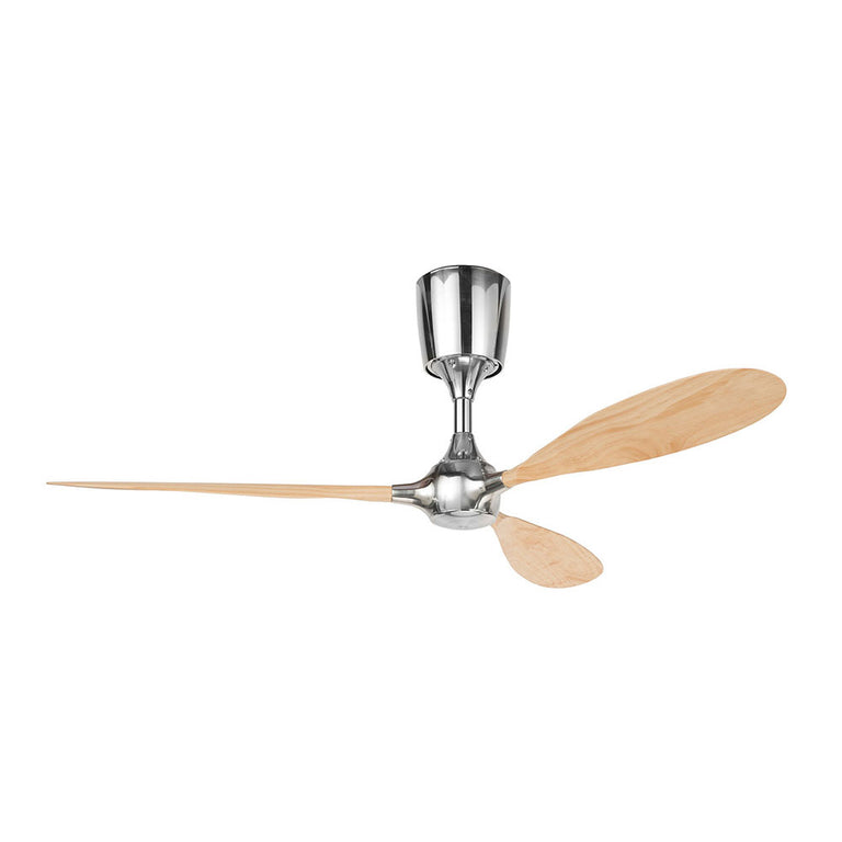 Regatta 52″ Paddle Blade DC Ceiling Fan Polished Metal / Natural - 18574/20