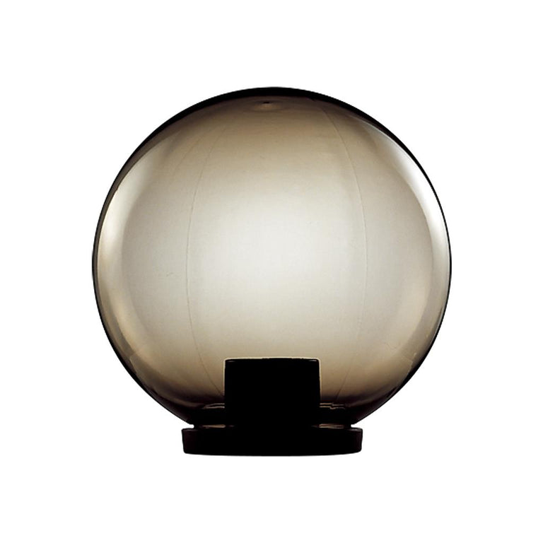 Ivela 20cm Smoke Sphere Post Top Light Black - 18600