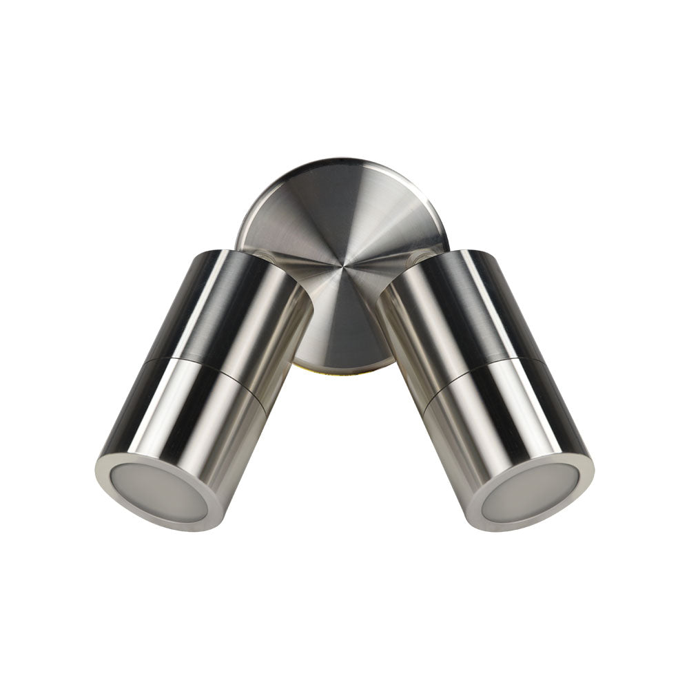 Beamlite 240V Double Adjustable Wall Pillar Light 316 Stainless Steel - 193159