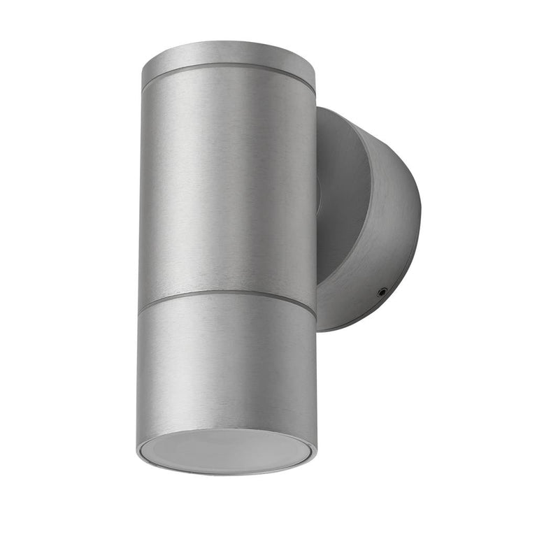 Elite-1 240V GU10 Fixed Wall Pillar Light Aluminium IP54 - 19398