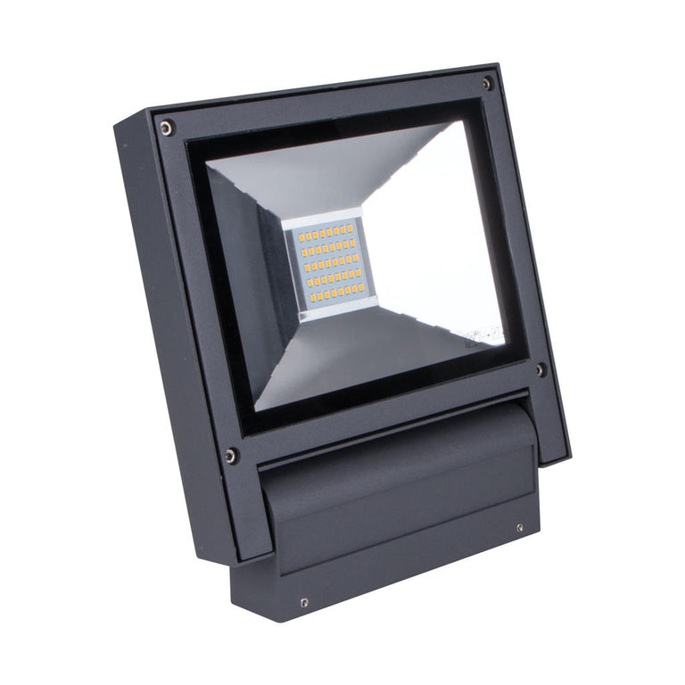 Flash 20 Watt 240V LED Floodlight Dark Grey / White - 19565