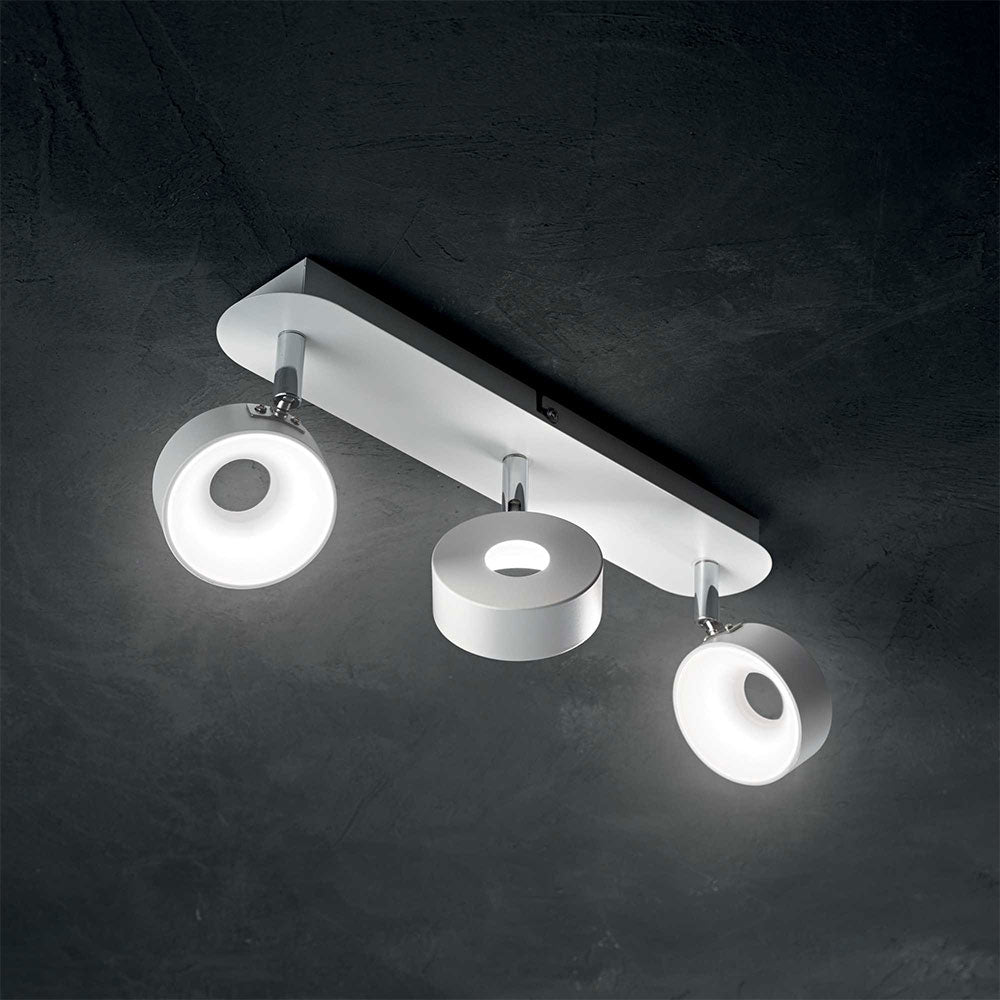 Oby PL3 3 Light 18W LED Wall Light White / Warm White - 196701
