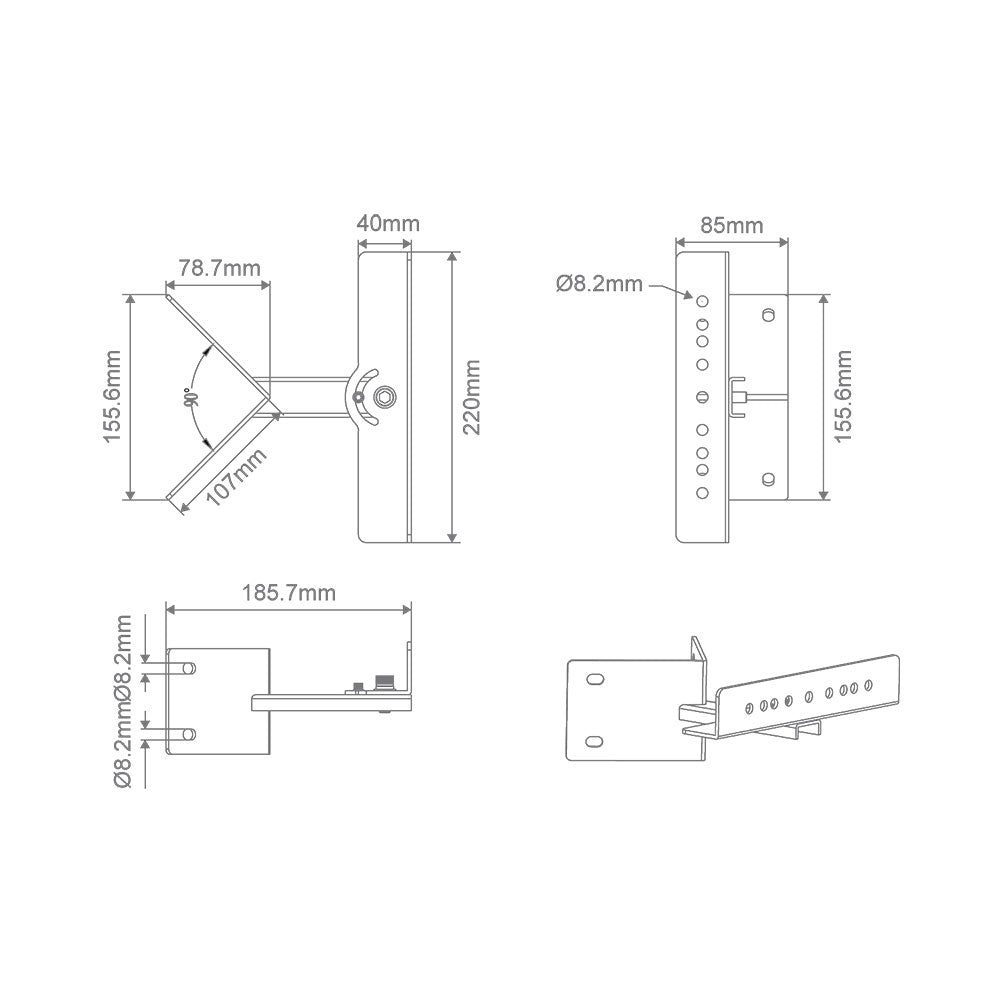 Blaze Pro Corner Bracket - 19923