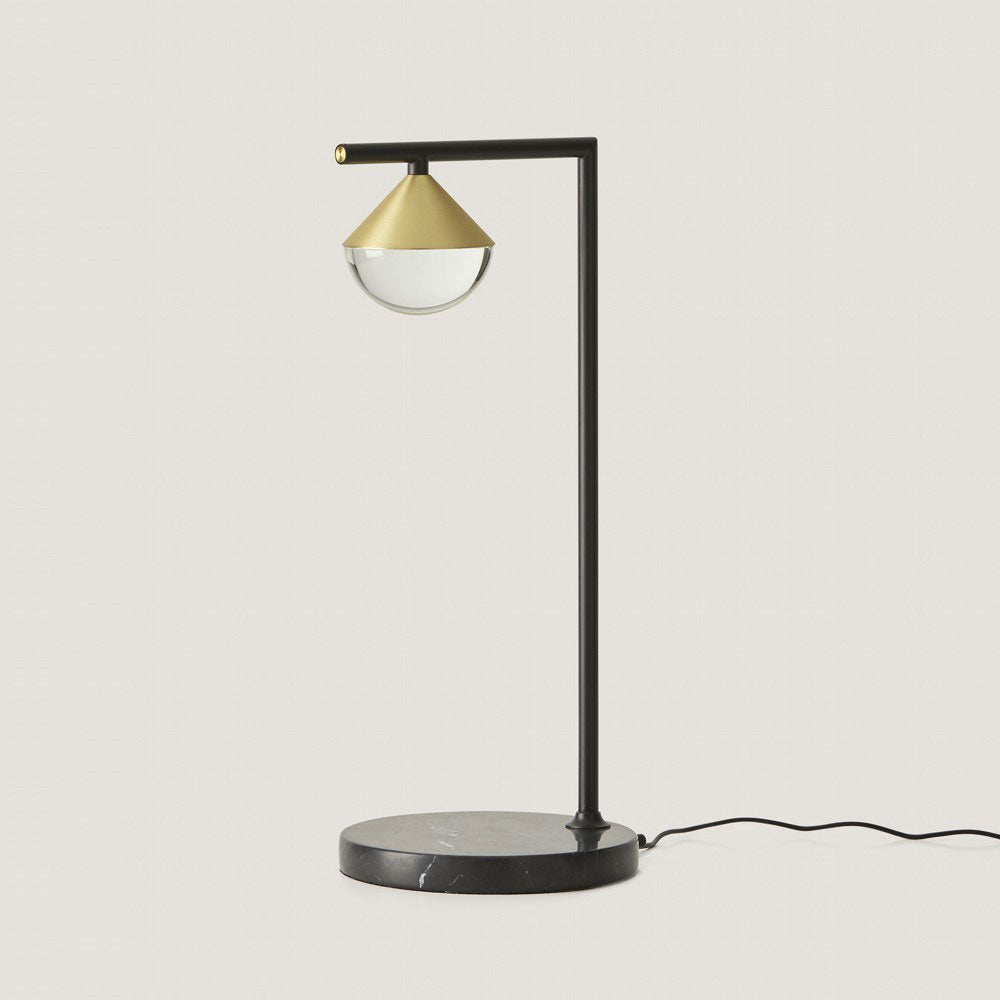 Nino LED Table Lamp Matt Black / Matt Brass - ARO.S1275