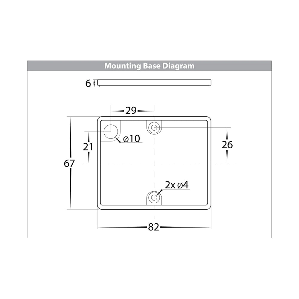 Versa 2 x 3W CCT 12V DC LED Up & Down Square Wall Light Black - HV3658T-BLK-SQ-12V