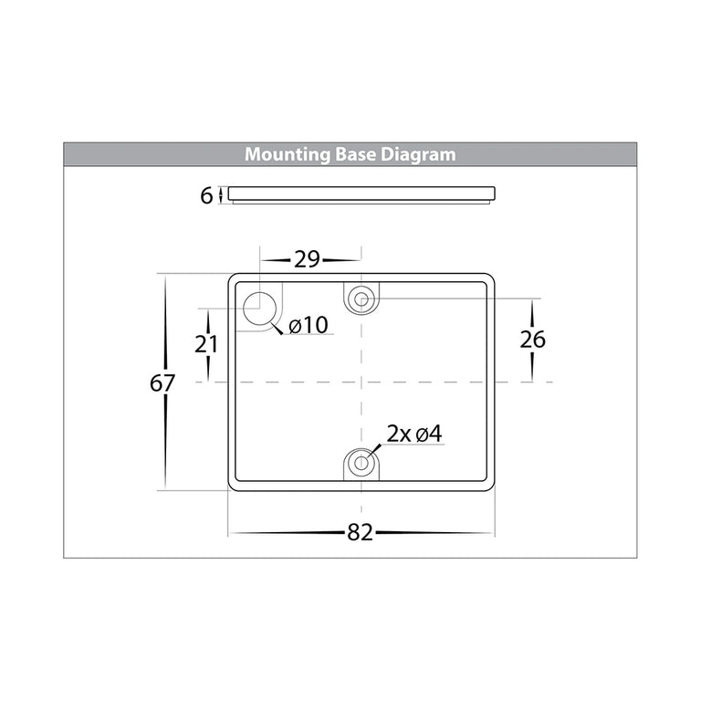 Versa 2 x 3W CCT 12V DC LED Up & Down Square Wall Light Black - HV3658T-BLK-SQ-12V