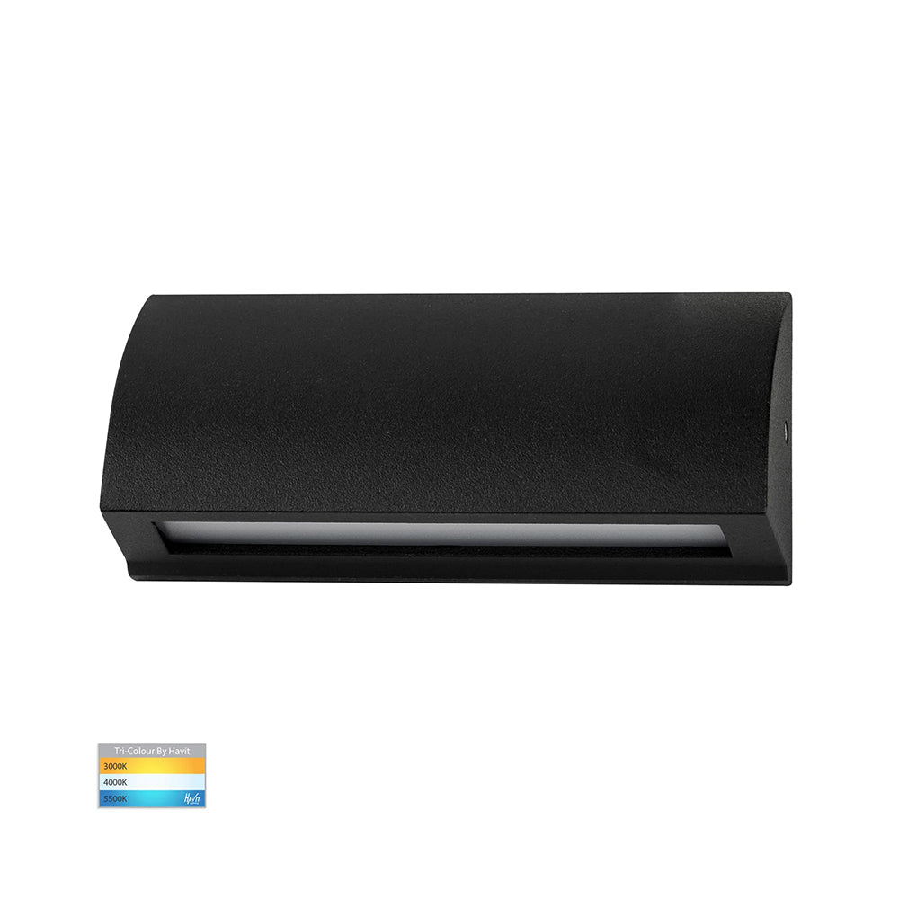 Taso 3.5W CCT 12V DC LED Rectangular Step Light Matt Black - HV3270T-BLK-12V