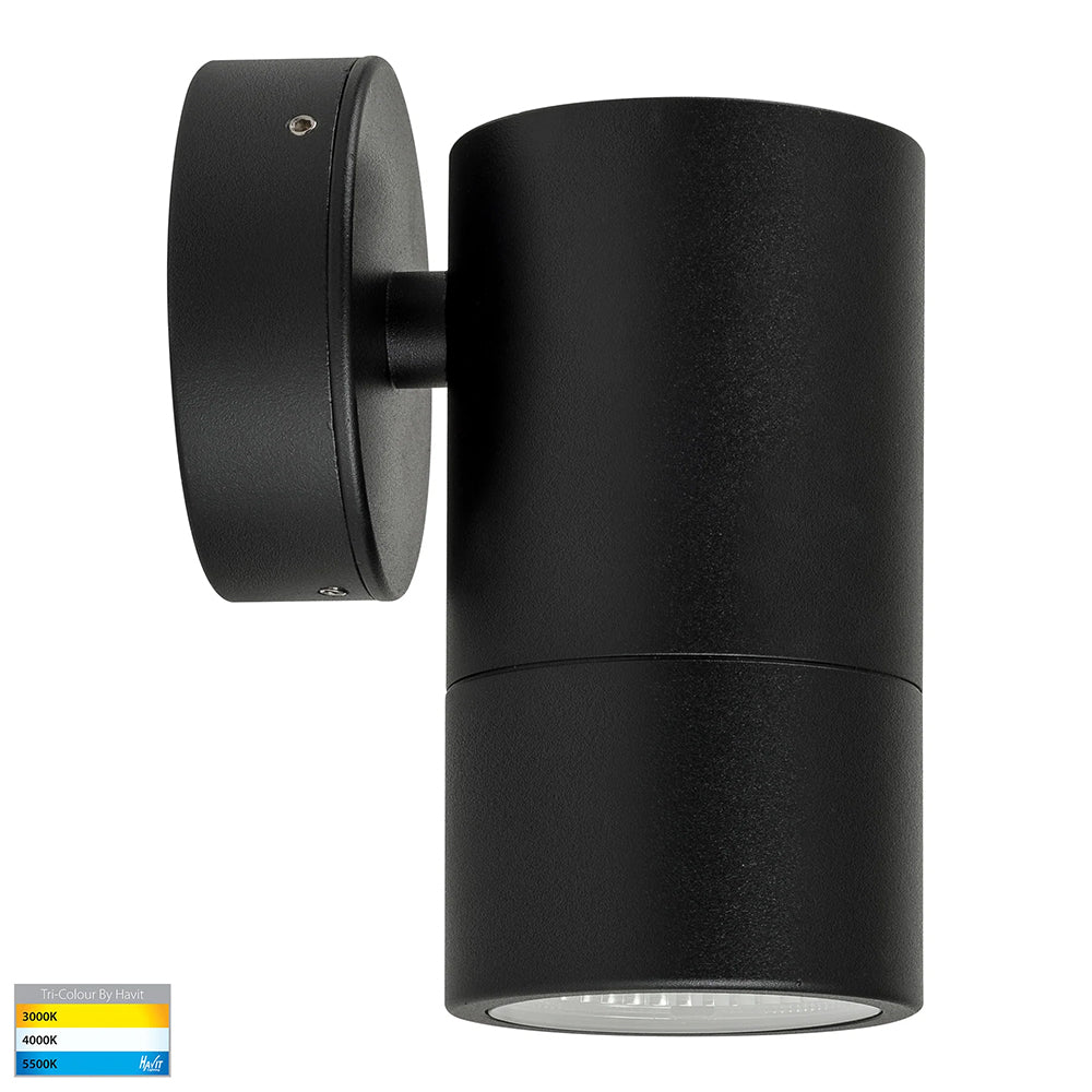 Maxi Tivah 12W CCT 240V LED Fixed Wall Light Black - HV1128T