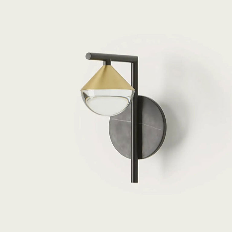 Nino LED Wall Light Matt Black / Matt Gold - ARO.A1275