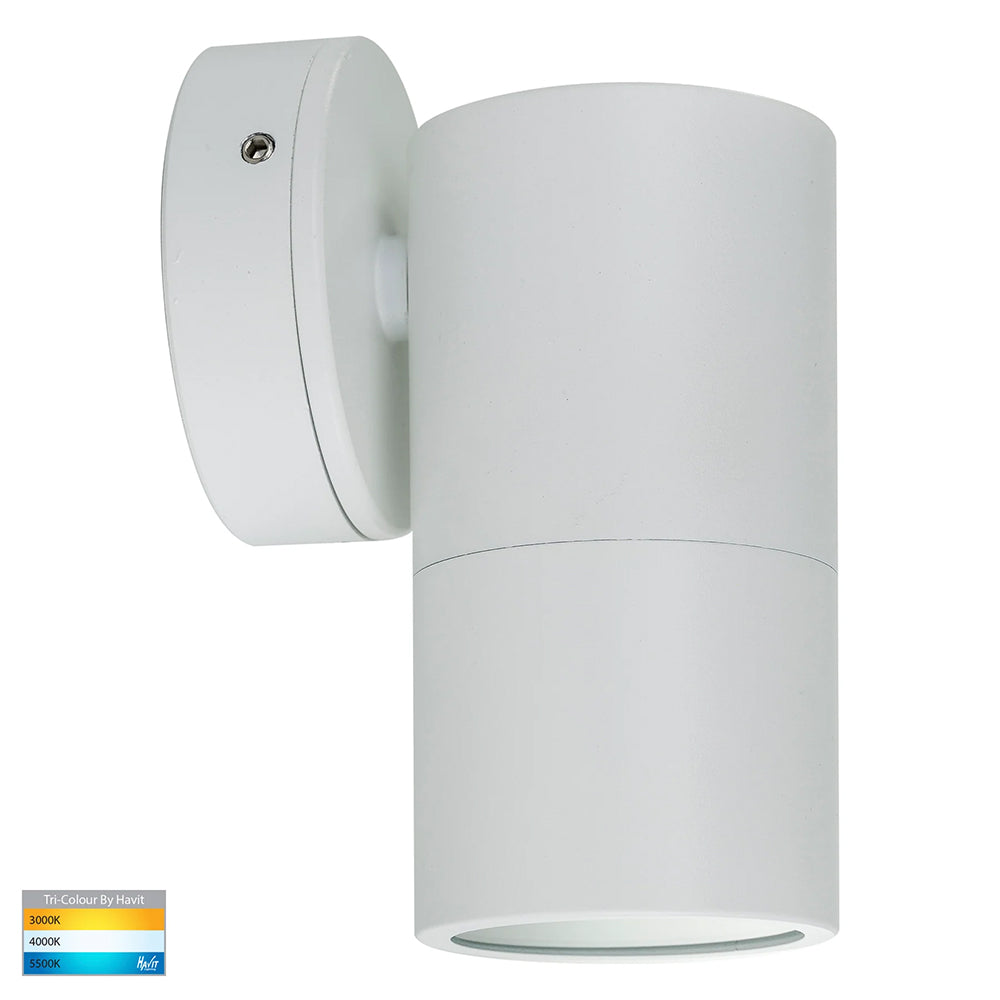 Tivah 5W CCT 240V GU10 LED Fixed Wall Light Matt White - HV1137GU10T