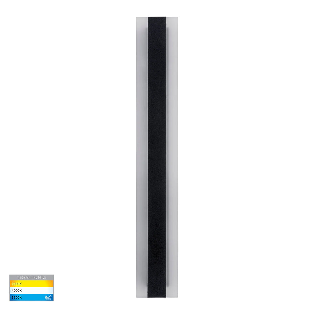 Barline 600mm 18W CCT 24V DC LED Wall Light Black -HV3582T-BLK-24V