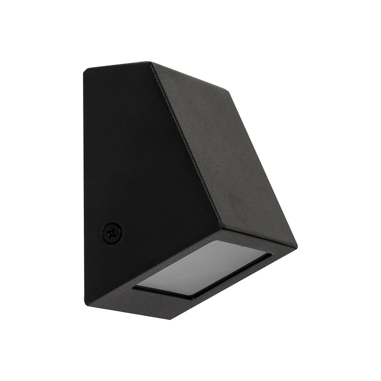 Taper 1.5W 12V DC G4 LED Cool White Mini Step Light Matt Black - HV3608C-BLK