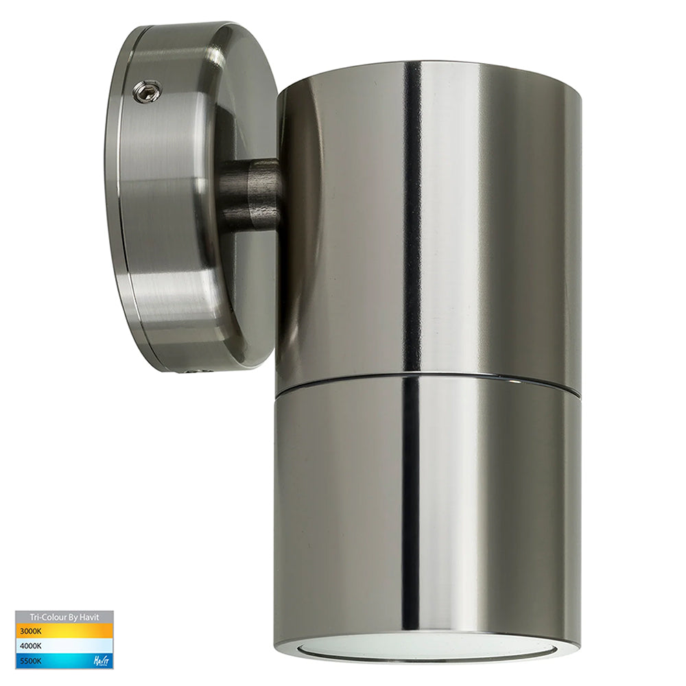 Tivah 5W CCT 240V GU10 LED Fixed Wall Light 316 Stainless Steel - HV1107GU10T