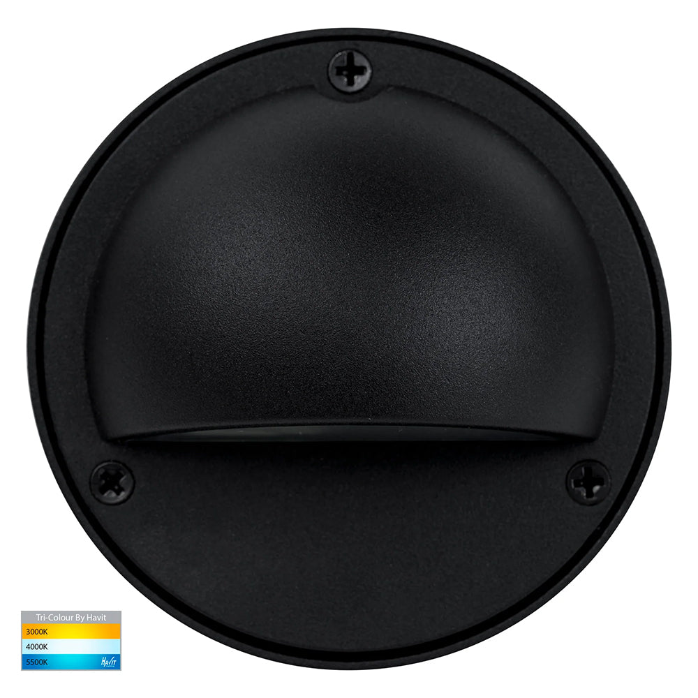 Pinta 2.3W CCT 12V DC LED Eyelid Step Light Black - HV2924T