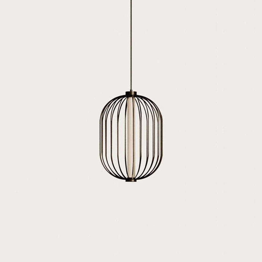 Pepo LED Oval Pendant Matt Black - ARO.C1315/40/NEG