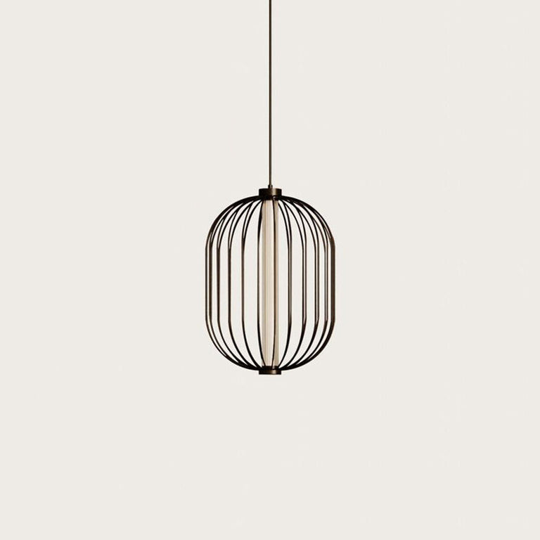 Pepo LED Oval Pendant Matt Black - ARO.C1315/40/NEG