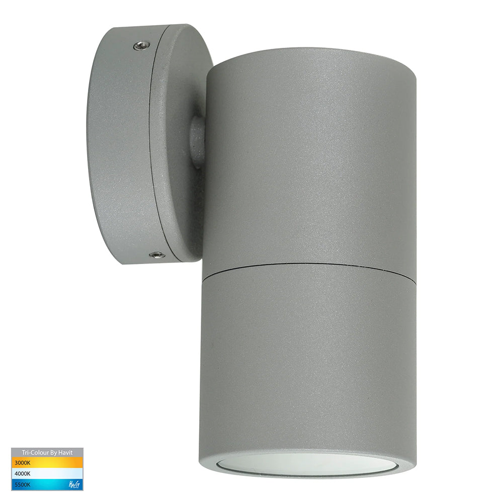 Tivah 5W CCT 240V GU10 LED Fixed Wall Light Silver - HV1147GU10T