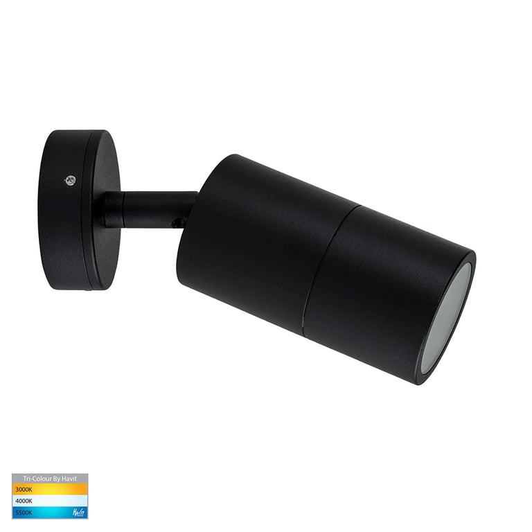 Tivah 5W CCT 12V DC MR16 LED Adjustable Wall Light Matt Black - HV1227MR16T