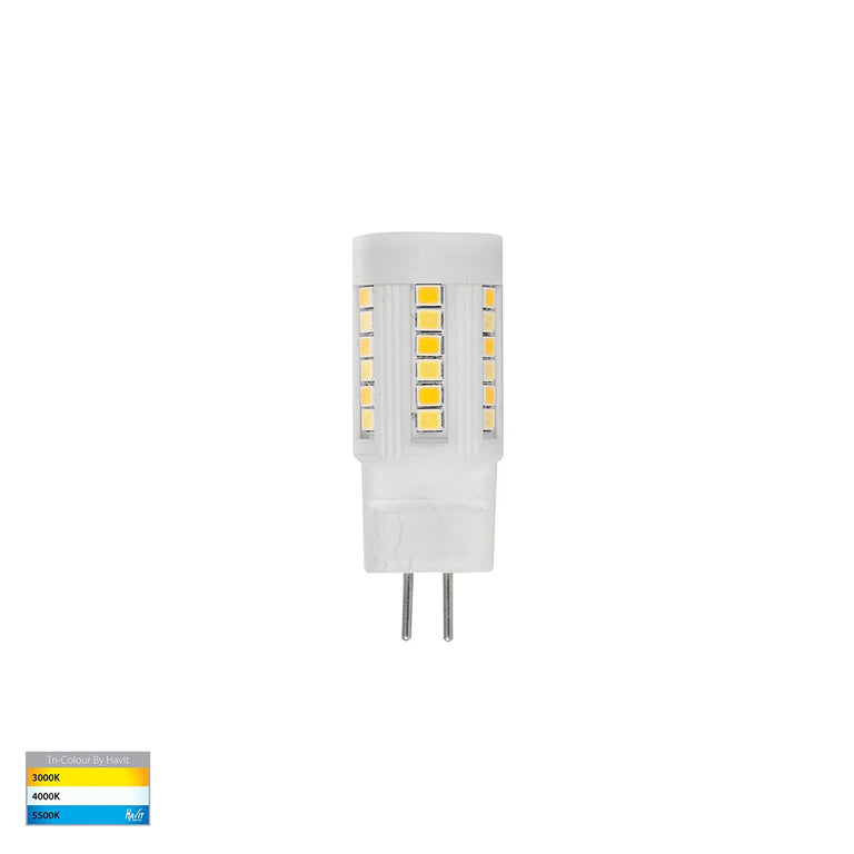 Polari 3W CCT12V DC G5.3 LED Bollard Spike Light Black - HV1452T-BLK