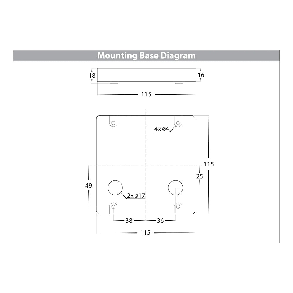 Seefore 3W CCT 12V DC LED Square Step Light Matt White - HV3222T-WHT