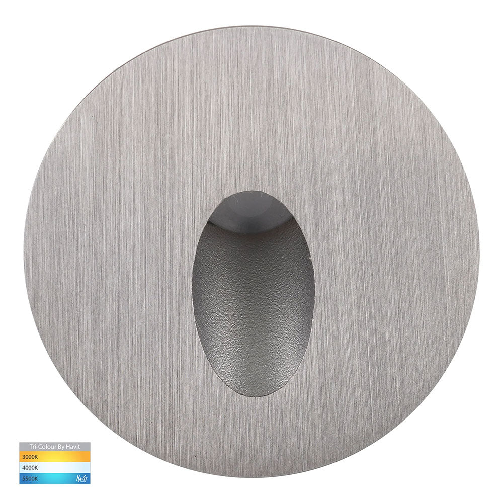 Reces 2.5W CCT 12V DC LED Step Round Light Stainless Steel - HV3205T-SS316-12V
