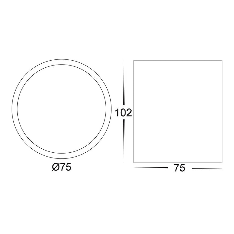 Nella 7W CCT 12V DC LED Tilt Downlight White - HV5812T-WHT-12V