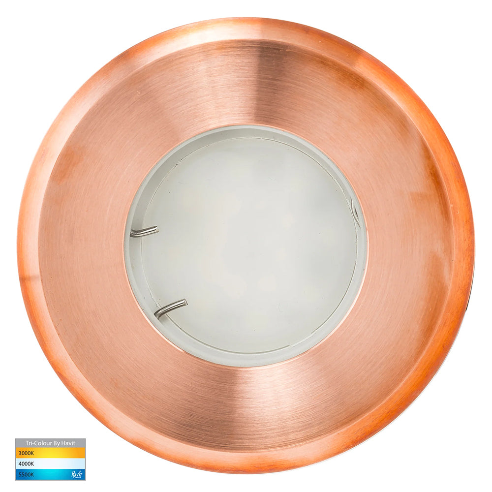 Ollo 5W CCT 12V DC MR16 LED Step or Inground Light Copper - HV19022T-CP