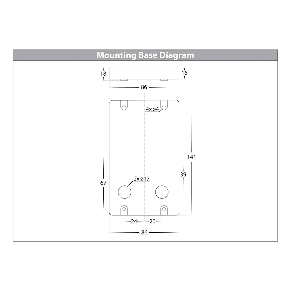 Seefore 3W CCT 12V DC LED Rectangular Step Light Matt White - HV3223T-WHT