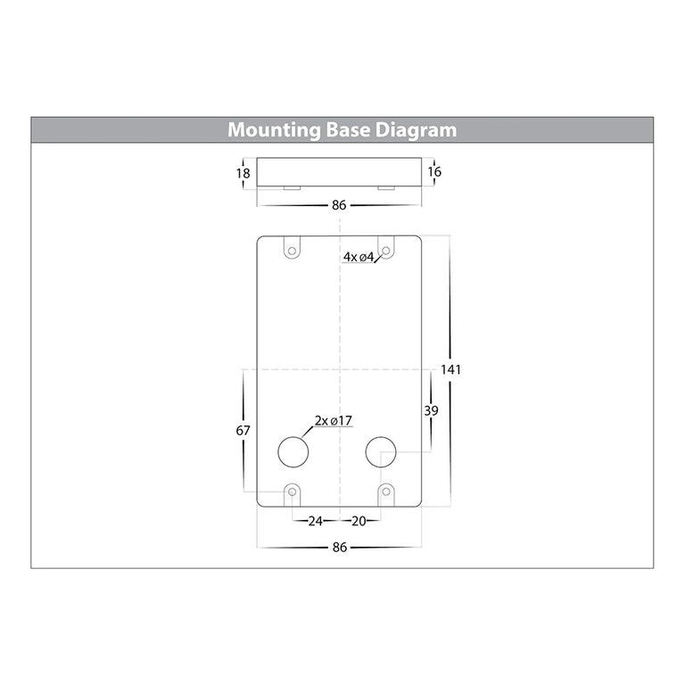 Seefore 3W CCT 12V DC LED Rectangular Step Light Matt White - HV3223T-WHT